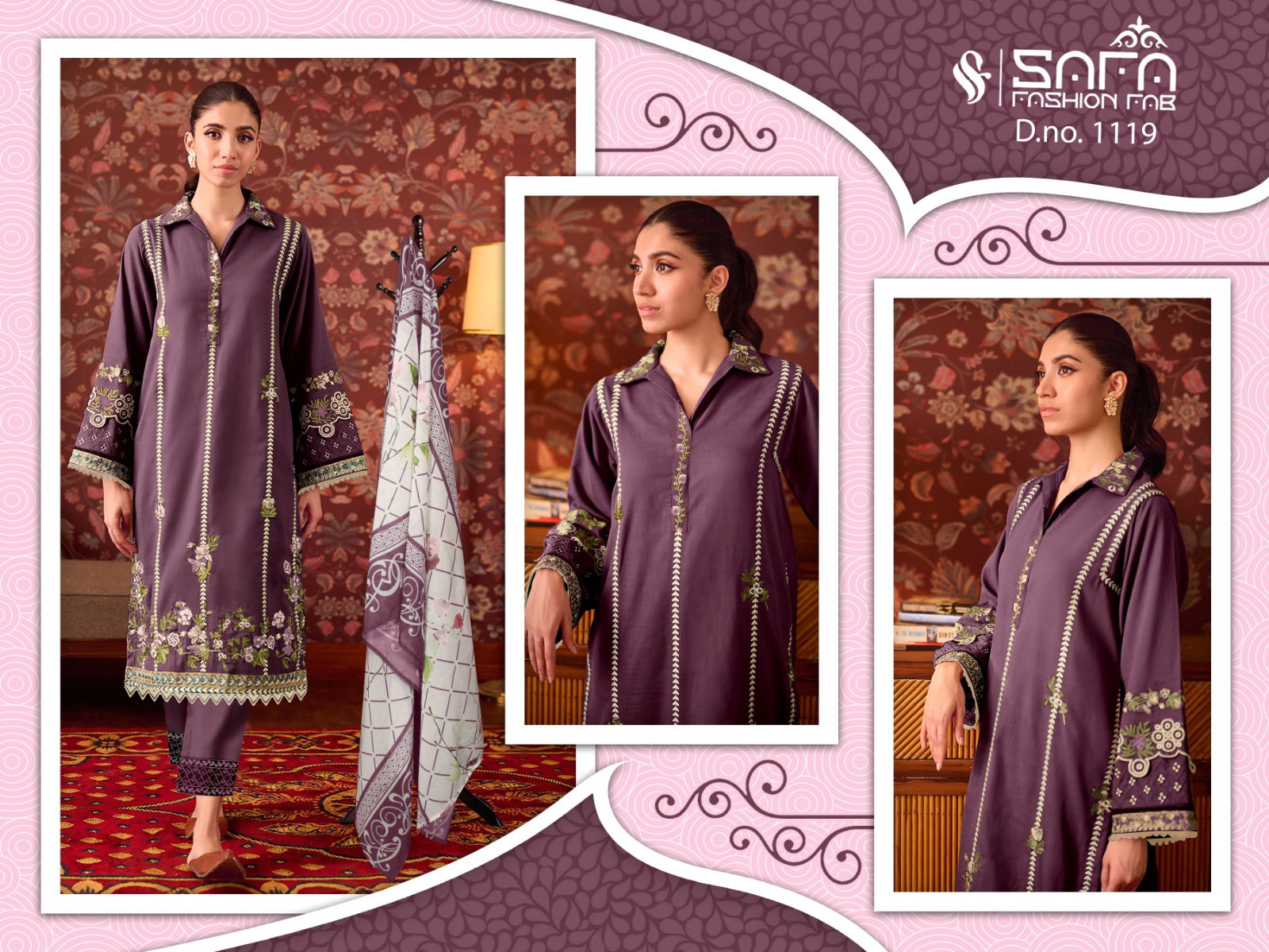 Safa Fashion 1119 Readymade Pakistani Suit Catalog